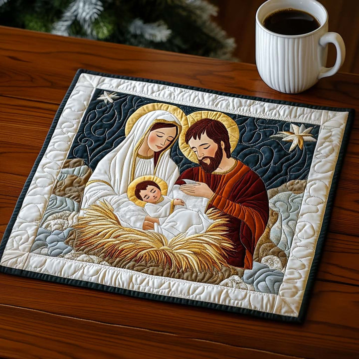 Christina - Quilted Placemat - Nativity