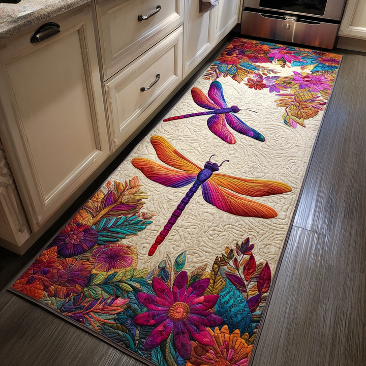 Daisy - 2-Piece Kitchen Mat Set - Elegant Dragonfly