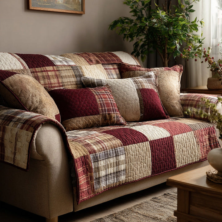 Eugenia - Quilted Sofa Cover Chalet Cosy