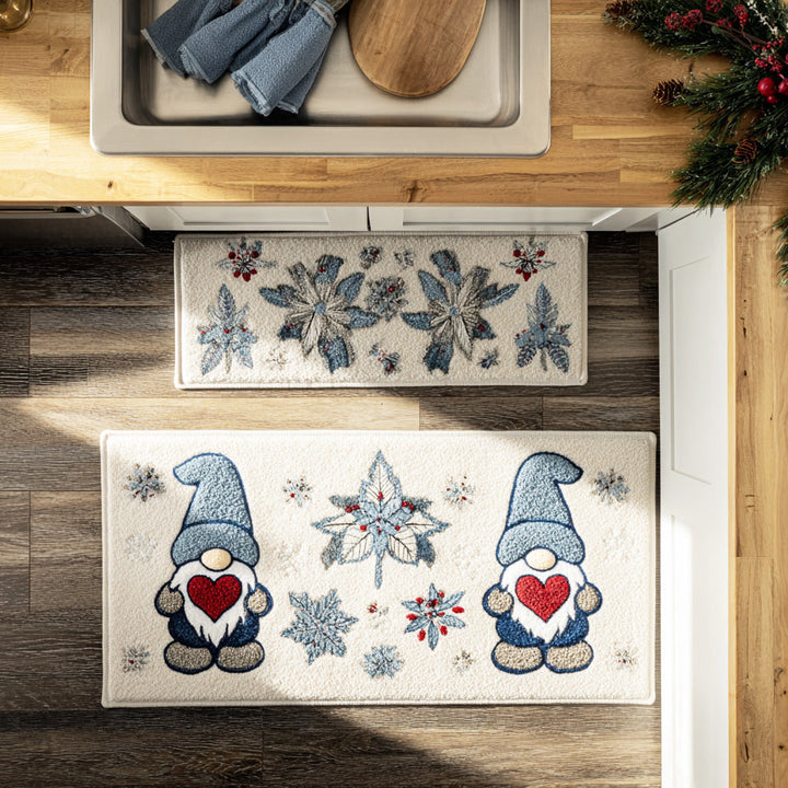 Helena - 2-Piece Kitchen Mat Set - Festive Christmas