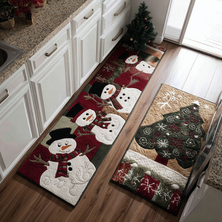 Malia - 2-Piece Kitchen Mat Set - Cosy Winter