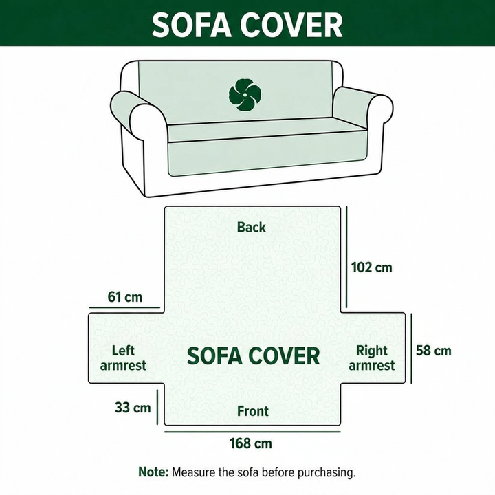 Novah - Quilted Sofa Cover Mushrooms from the Forest