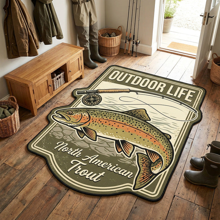 Merritt - Shaped Rug - Heritage Trout
