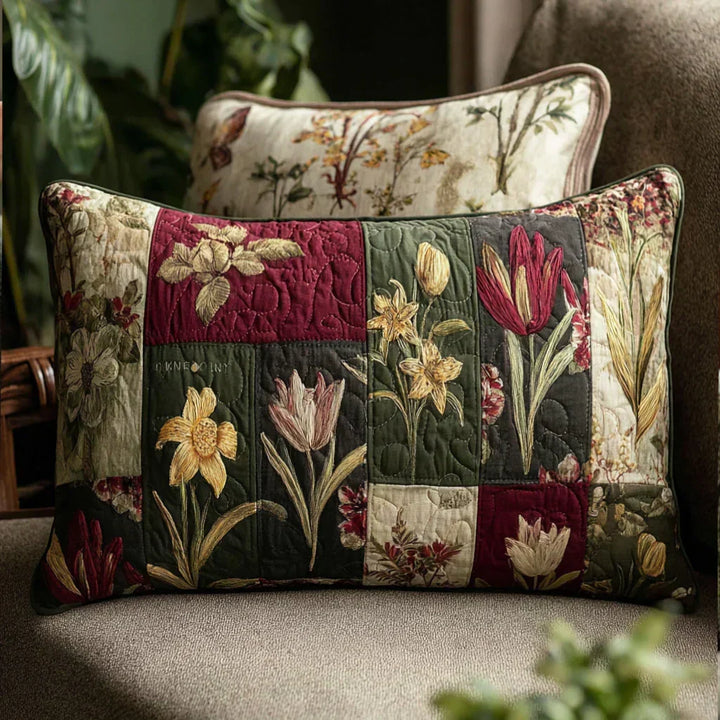 Quilted Decorative Pillowcase - Wildflower Dreams