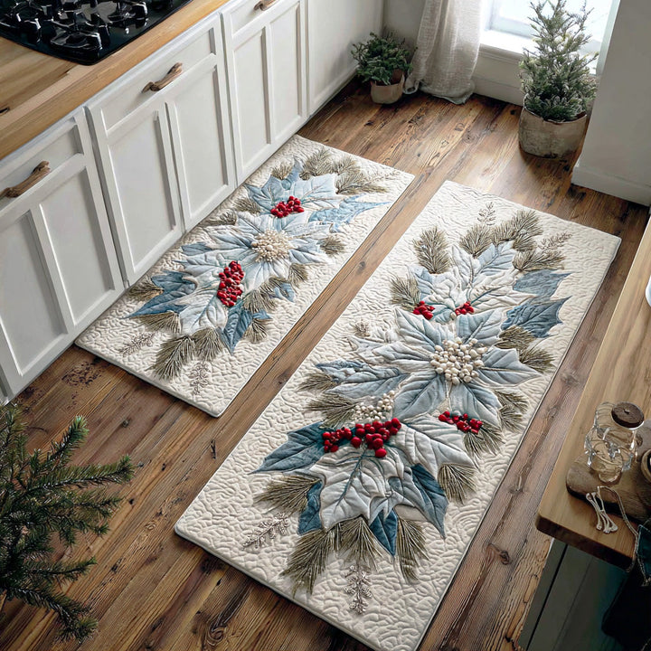 Sage - 2-Piece Kitchen Mat Set - Christmas Star Charm