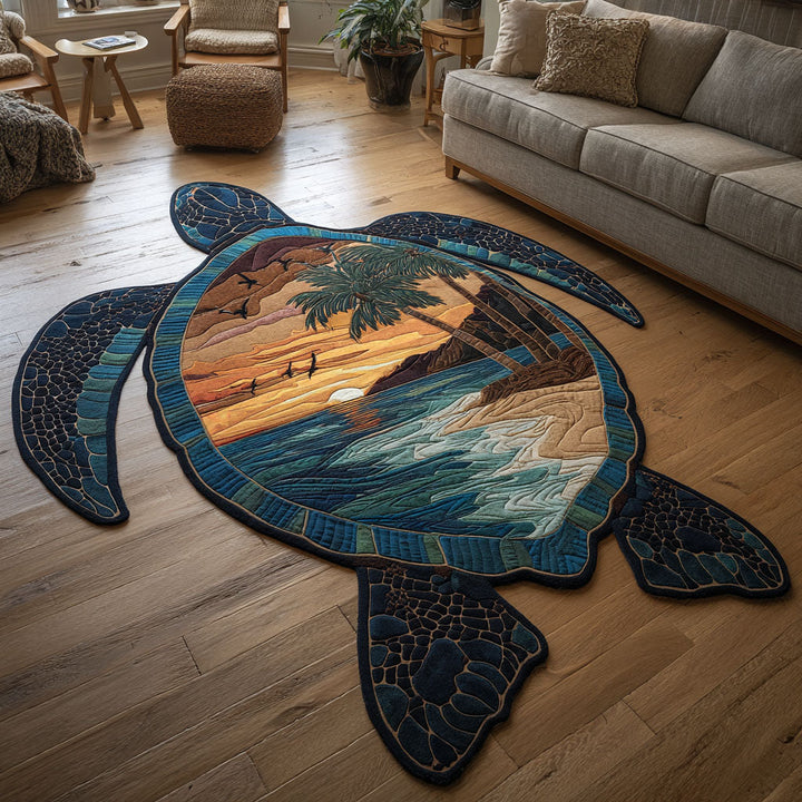 Serafina - Shaped Rug - Paradise Coast Turtle