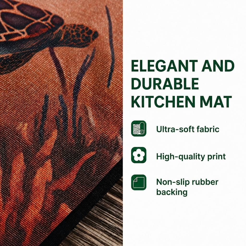 Amaya - 2-Piece Kitchen Mat Set - Calm Waters