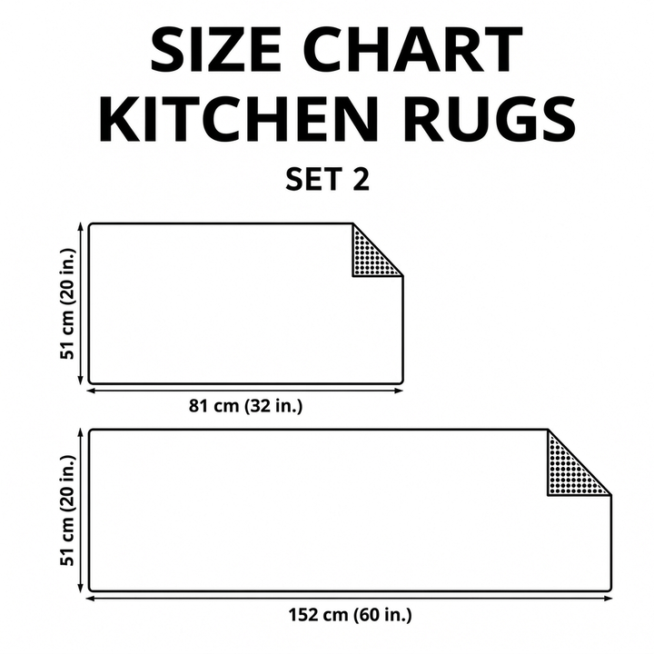 Eliana - 2-Piece Kitchen Mat Set - Classic Winter