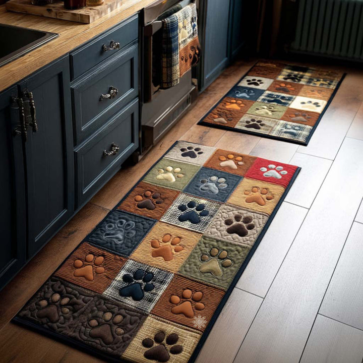 Sydney - 2-Piece Kitchen Mat Set - Cosy Paw Prints