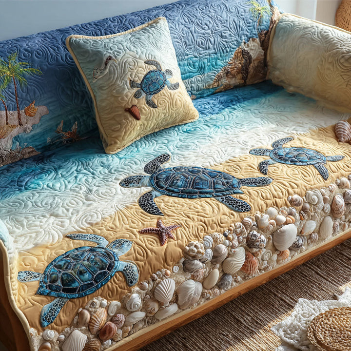 Theodosia - Quilted Sofa Cover Pattern Coast