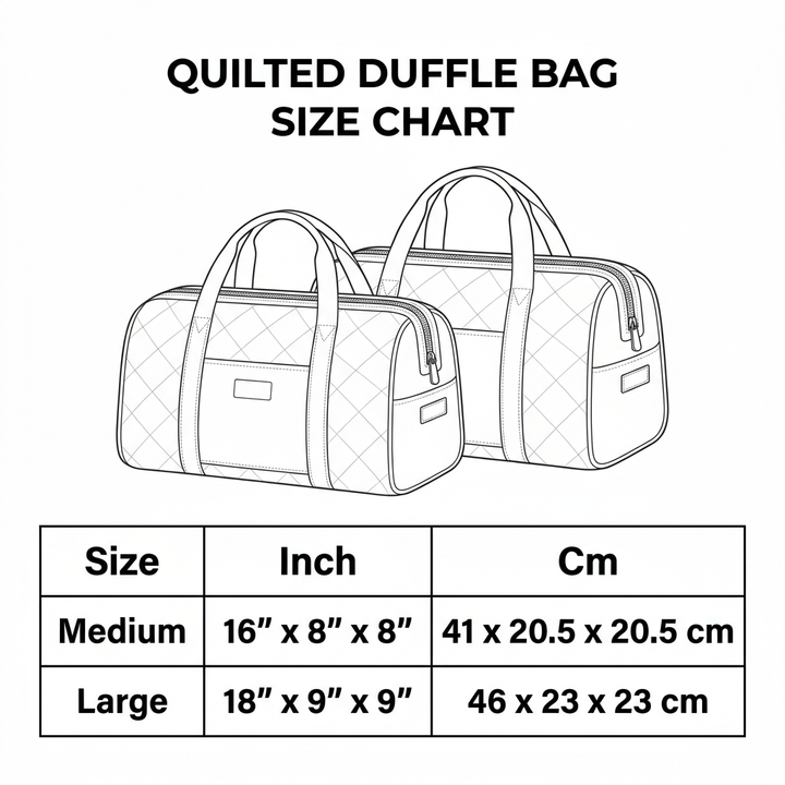 Quilted Travel Bag - Camping Caravan